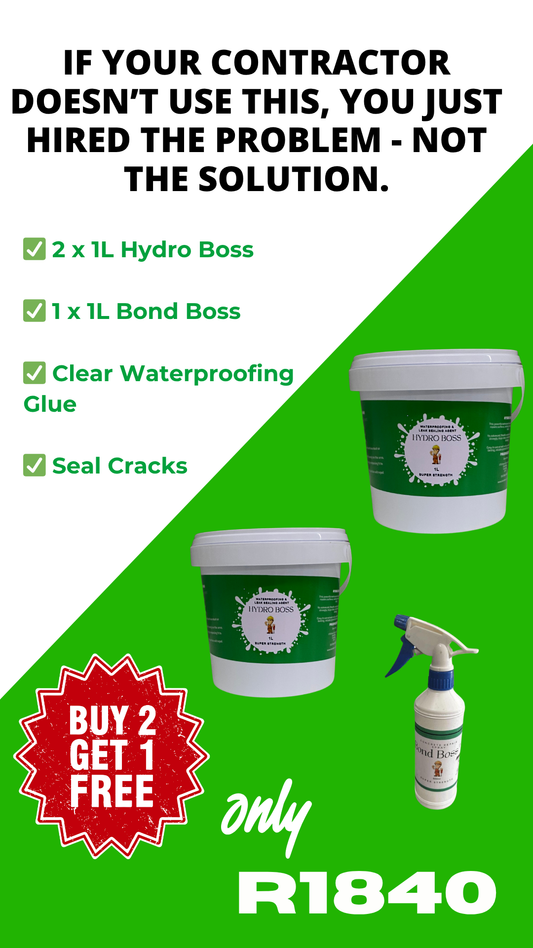 HydroBoss™ – Waterproofing Sealing Agent (2L + 1L FREE )