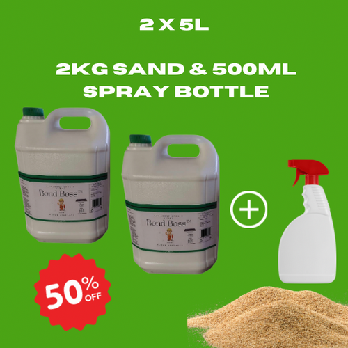 Bond Boss™ Wall Protection Spray (2 x5L + Bottle & Sand)