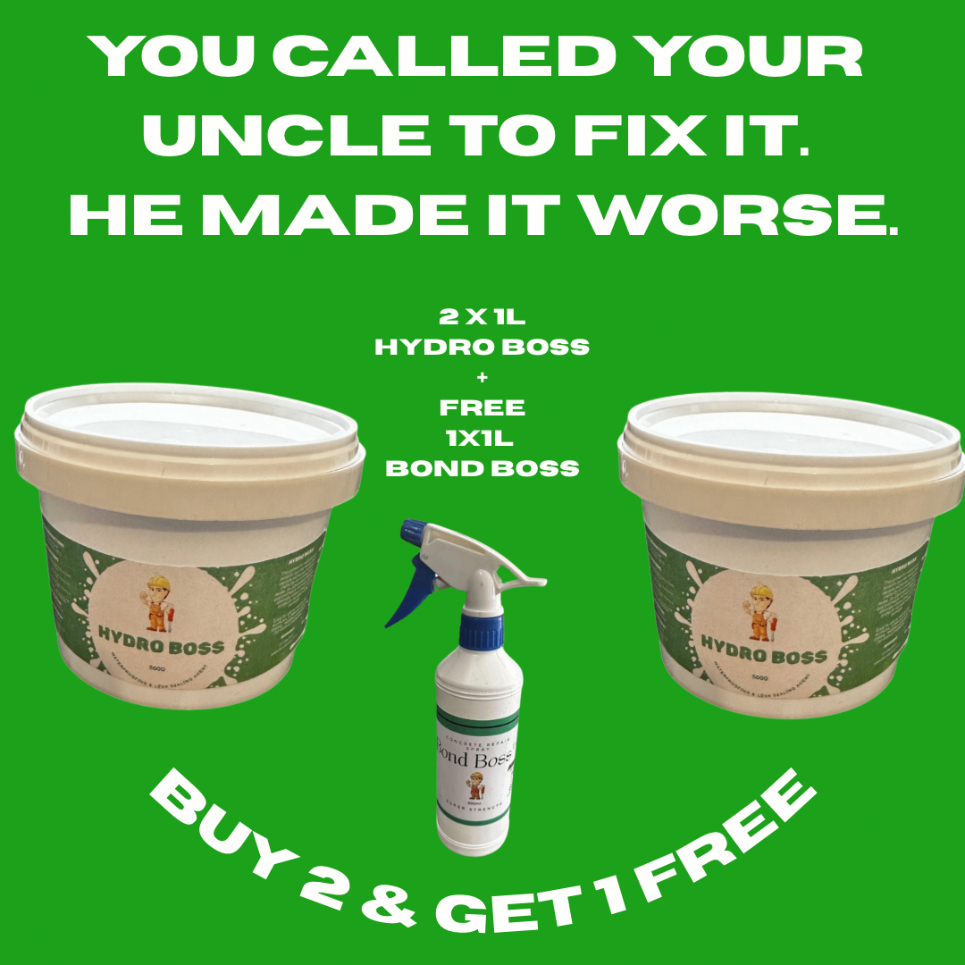 HydroBoss™ – Waterproofing Sealing Agent (2L + 1L FREE )