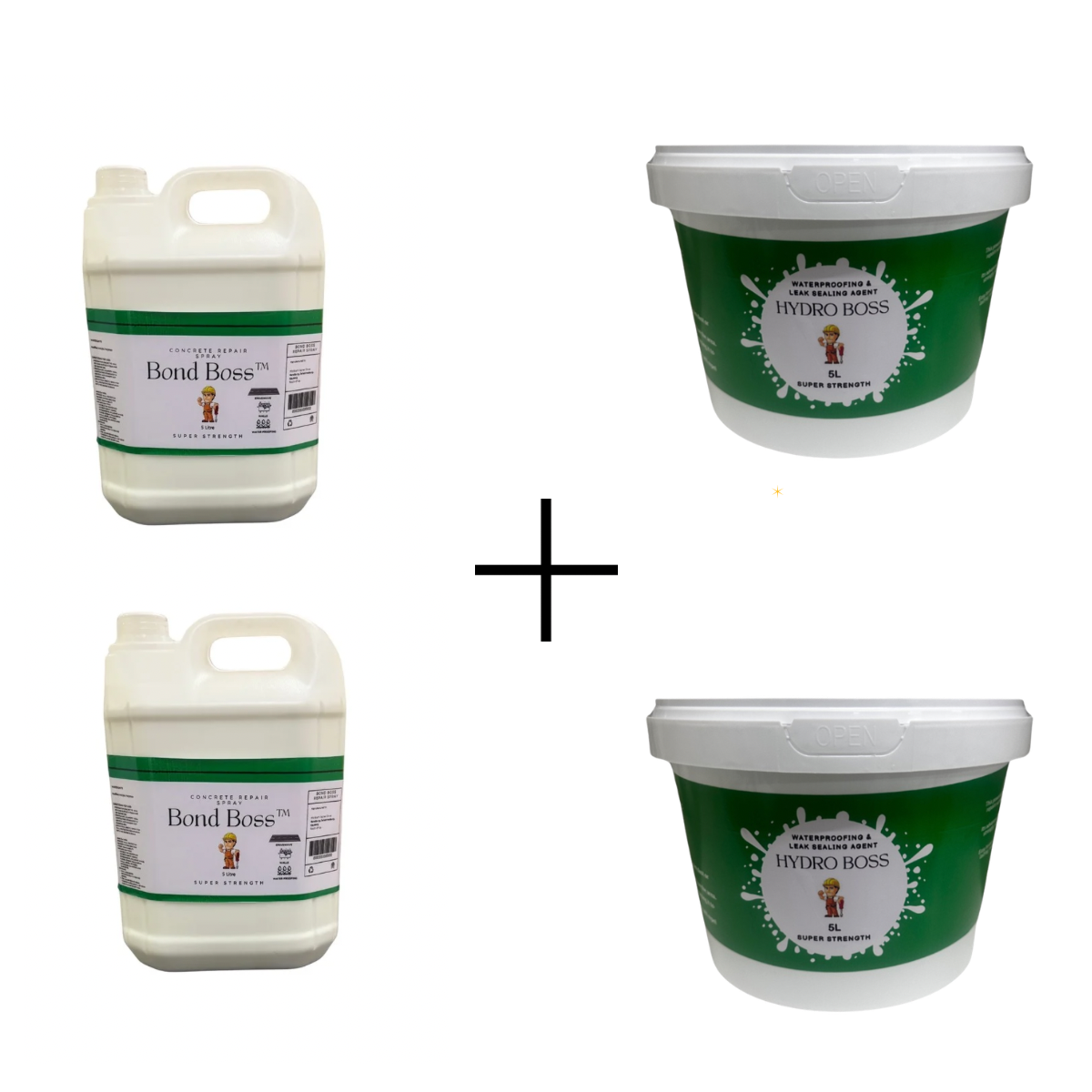 Master Seal™ Bundle (2 x 5L Hydro Boss + 2 x5L Bond Boss FREE)