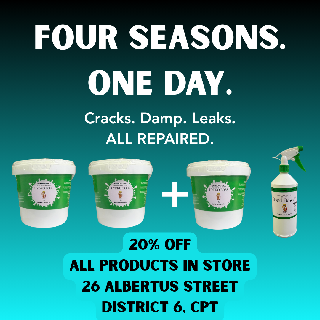 CAPE TOWN OPENING SALE - HydroBoss™ – Waterproofing Sealing Agent (2L + 2L FREE )