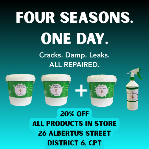 CAPE TOWN OPENING SALE - HydroBoss™ – Waterproofing Sealing Agent (2L + 2L FREE )