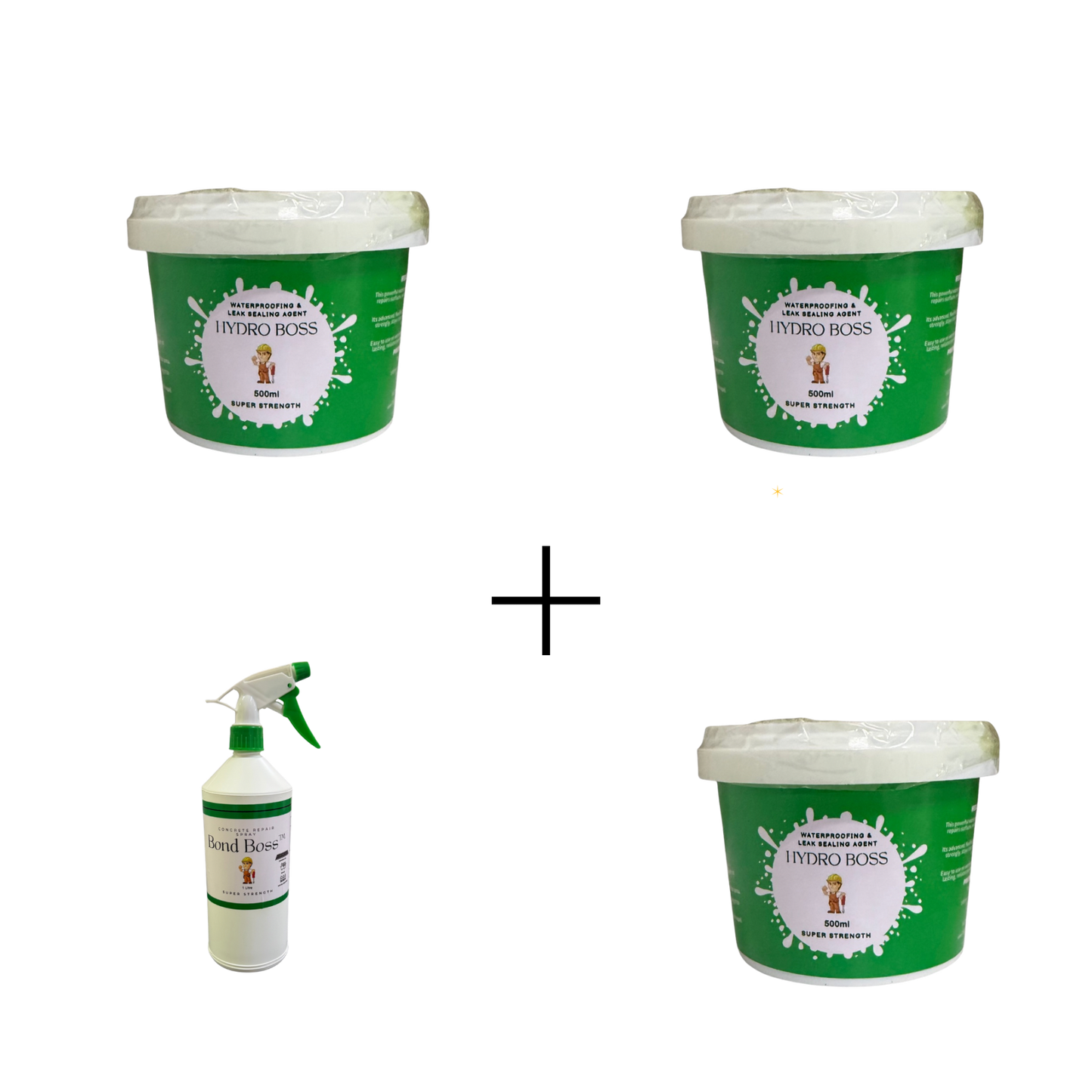 Hydro Boss & Bond Boss ( 2x500ml & FREE 2x500ml)