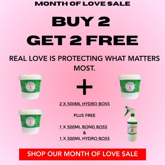 Month Of Love Sale - Hydro Boss & Bond Boss ( 2x500ml & FREE 2x500ml)
