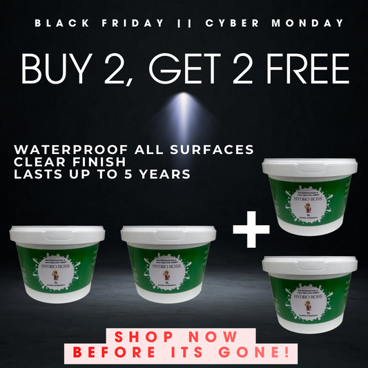 HydroBoss™ – Waterproofing Sealing Agent  ( 2x5L + 2X5L FREE )