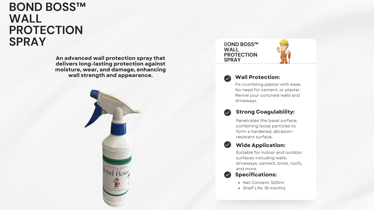 Bond Boss™ Wall Protection Spray 5L (Back To Work Special)
