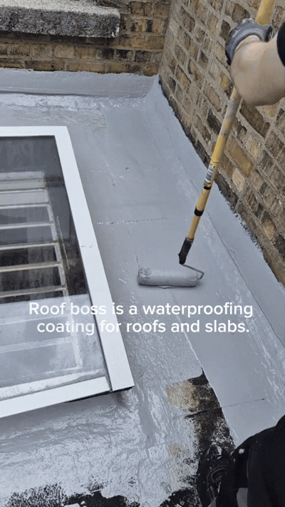 Roof Boss™ — Polyurethane Waterproof Coating (WHITE 20KG SPECIAL + FREE MEMBRANE & ROLLER )
